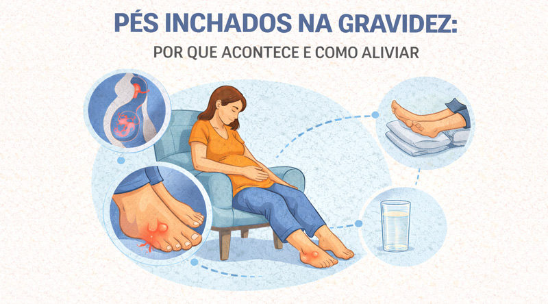 Pés Inchados na Gravidez